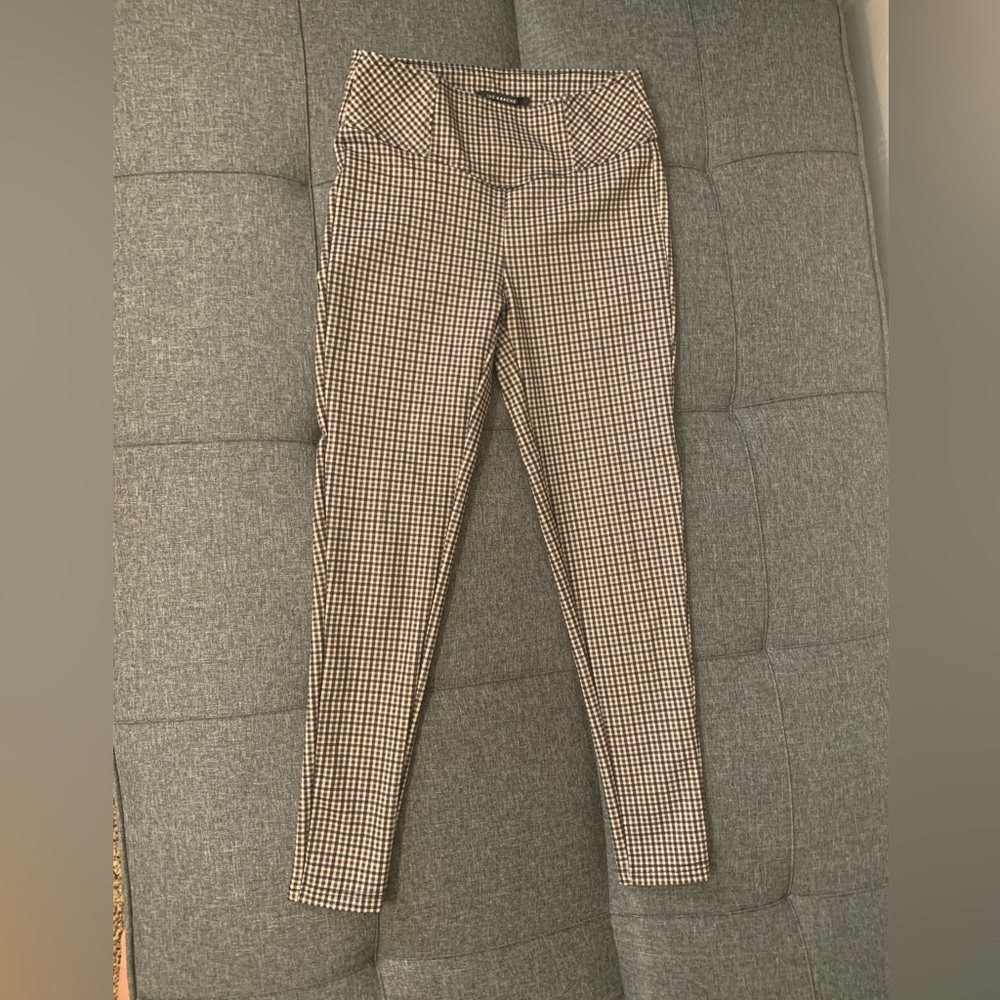 Tan plaid legging